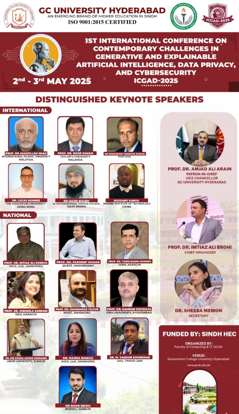 Distinguished Keynote Speakers ICGAD-2025